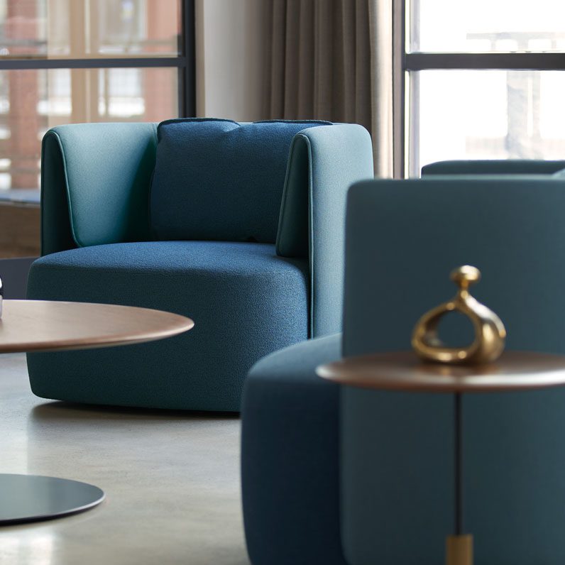 soft and stylish modular seat collection